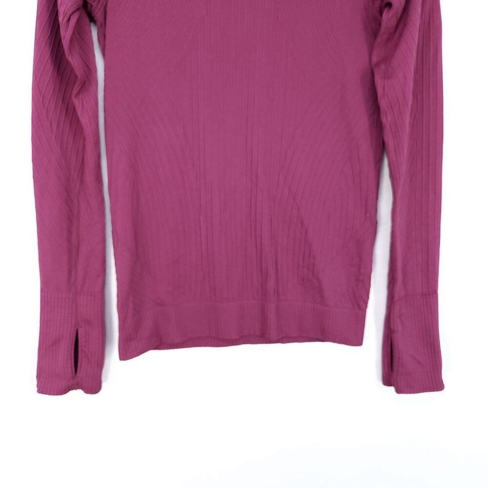 Lululemon Rest Less Pullover Top Women's 6 Long Sleeve Ribbed Thumb Holes - Picture 3 of 9